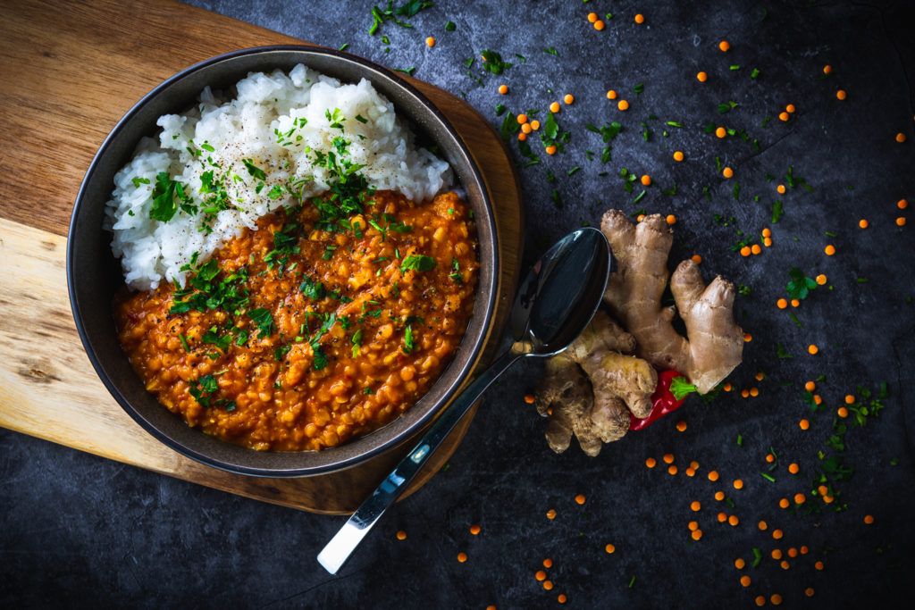 Linsen-Kokos-Curry