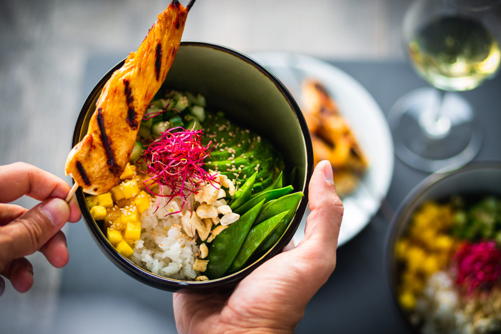 Teriyaki-Hähnchen-Bowl